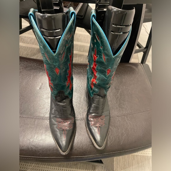 Vintage Code West Flare vintage cowboy western boots US 8.5 M - Picture 2 of 6